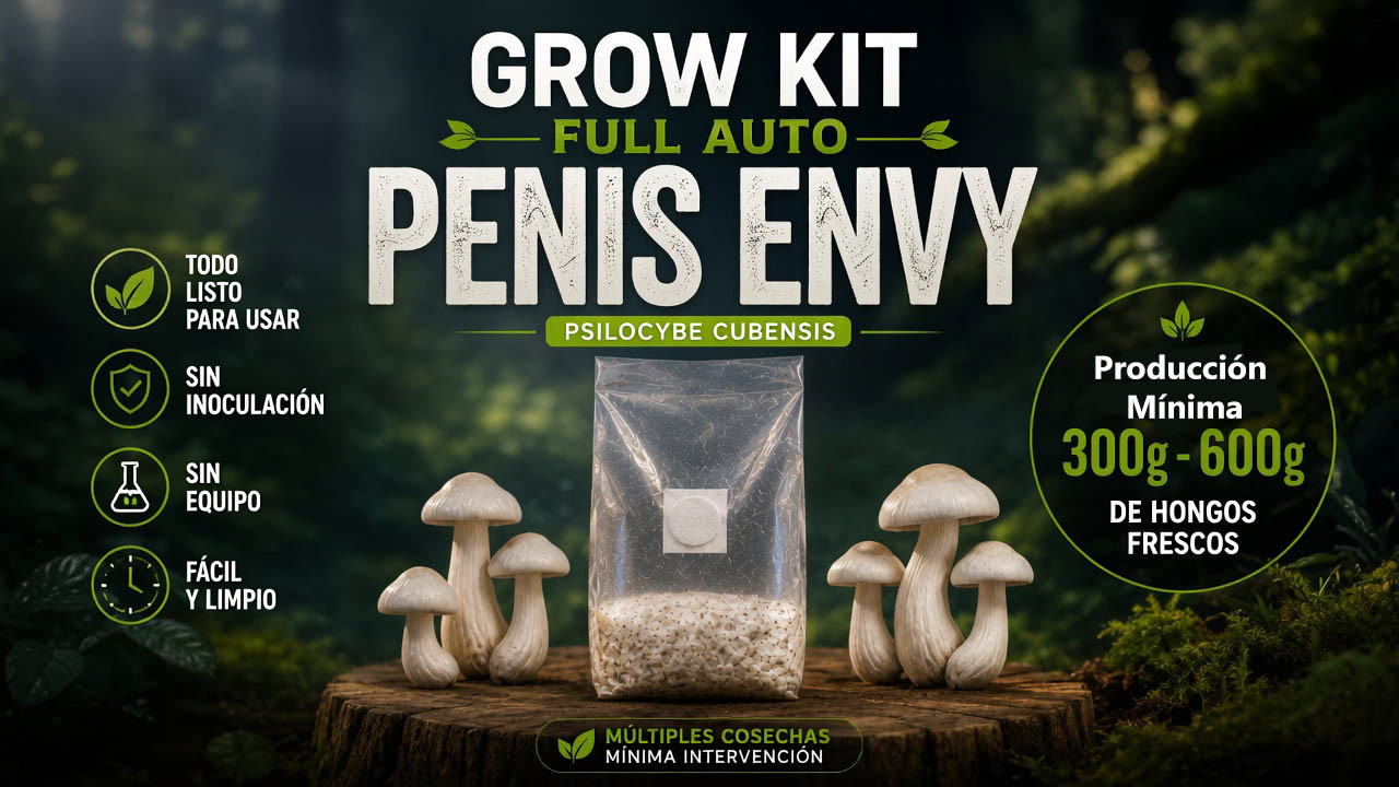 Micelio de Psilocybe Cubensis